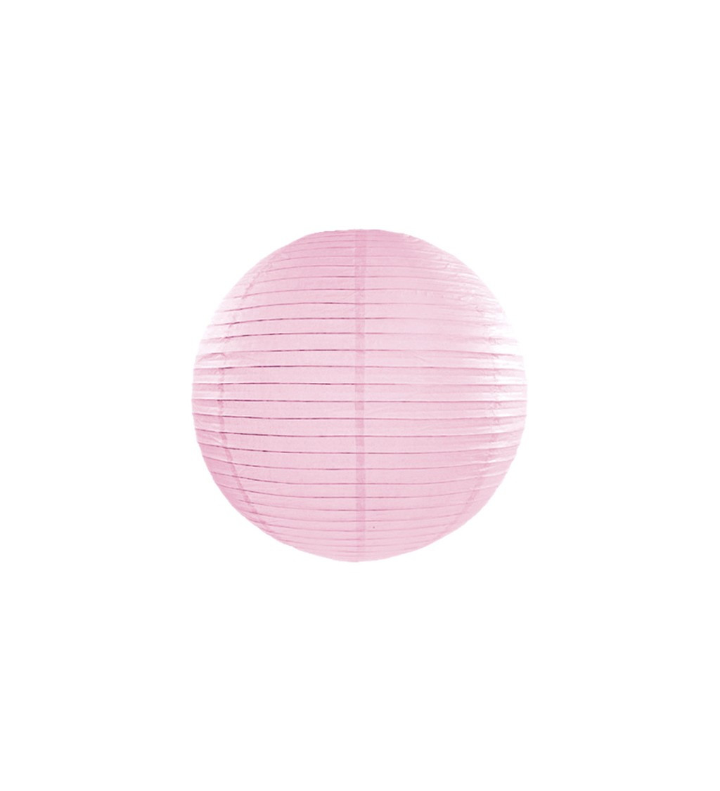Világos rózsaszín lámpa - golyó 35 cm