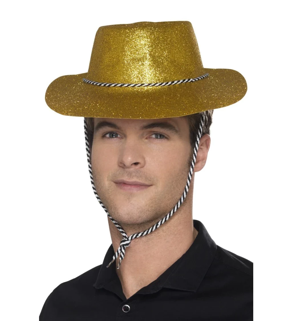 Csillogó kalap Arany cowboy