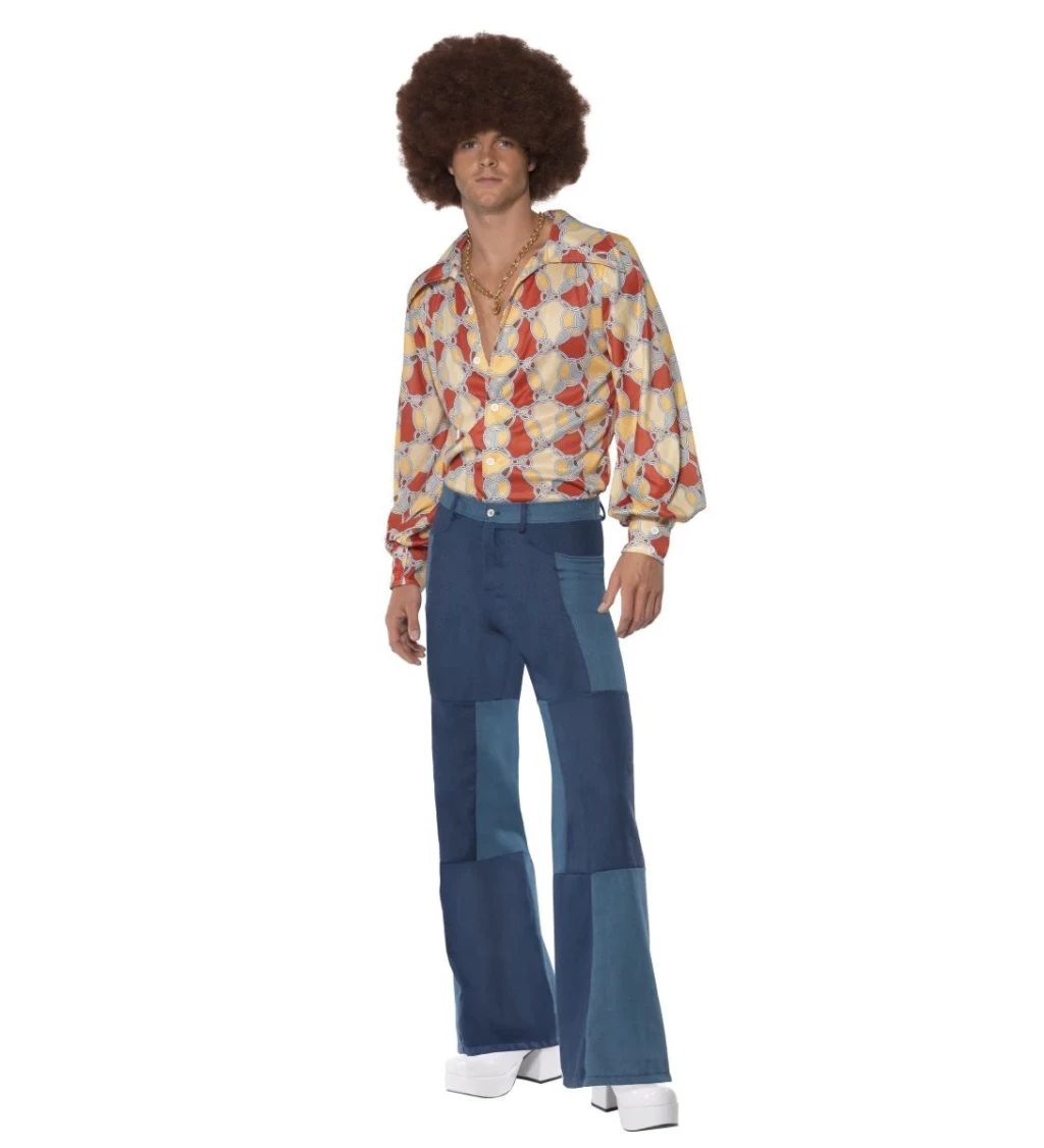 70-es évekbeli férfi nadrág - kék