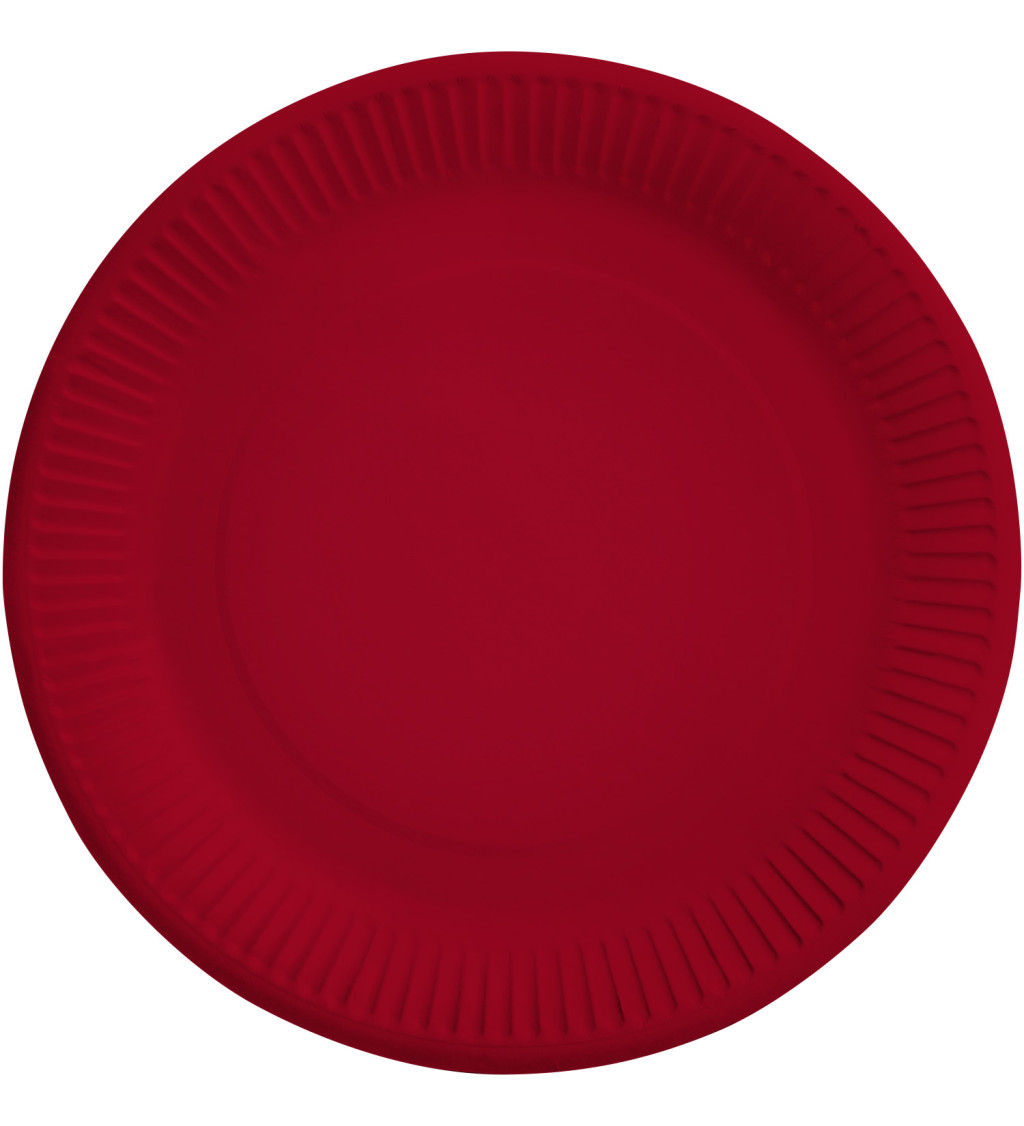 Papír tányérok - piros