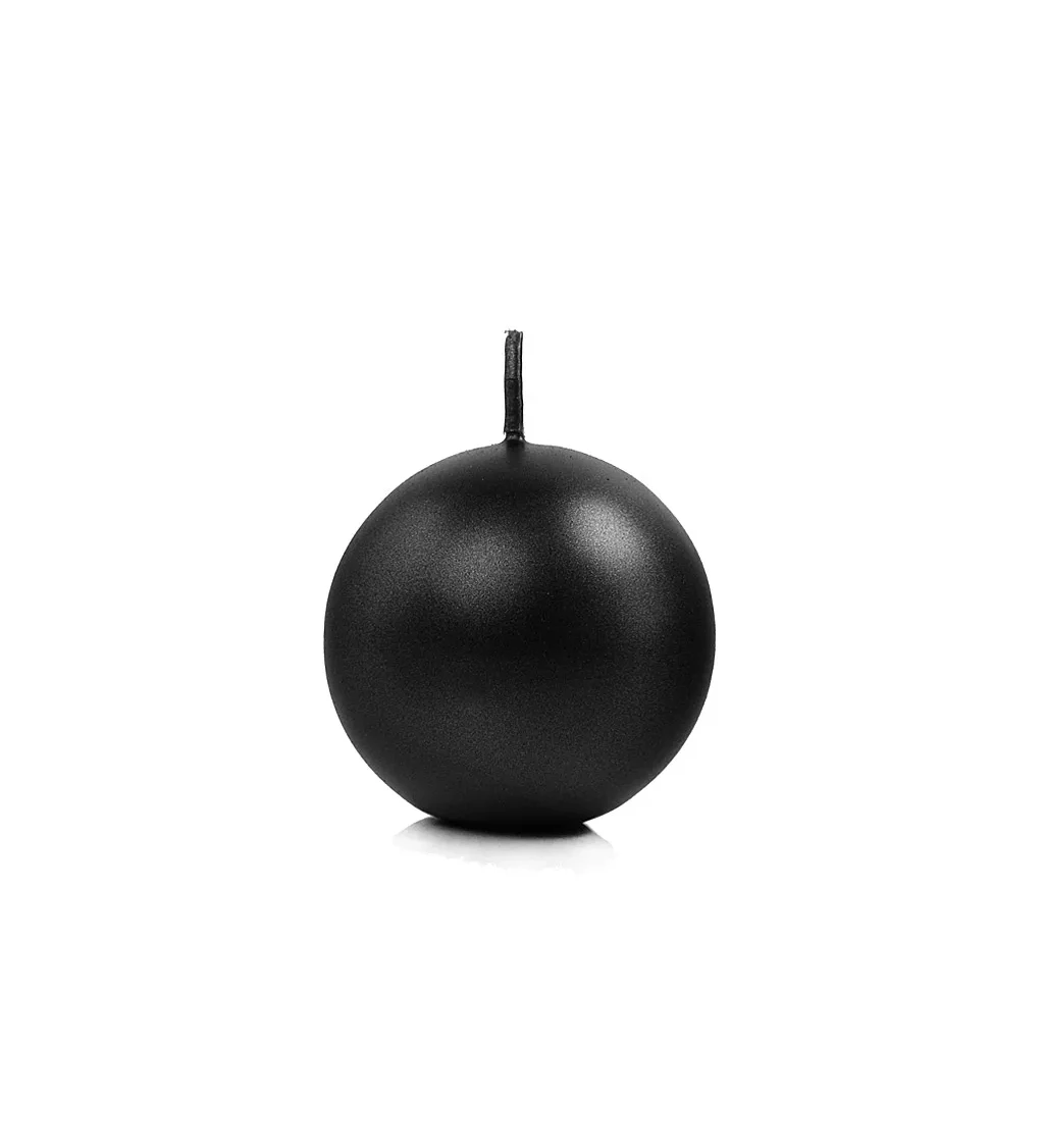 Fekete gömb alakú gyertya