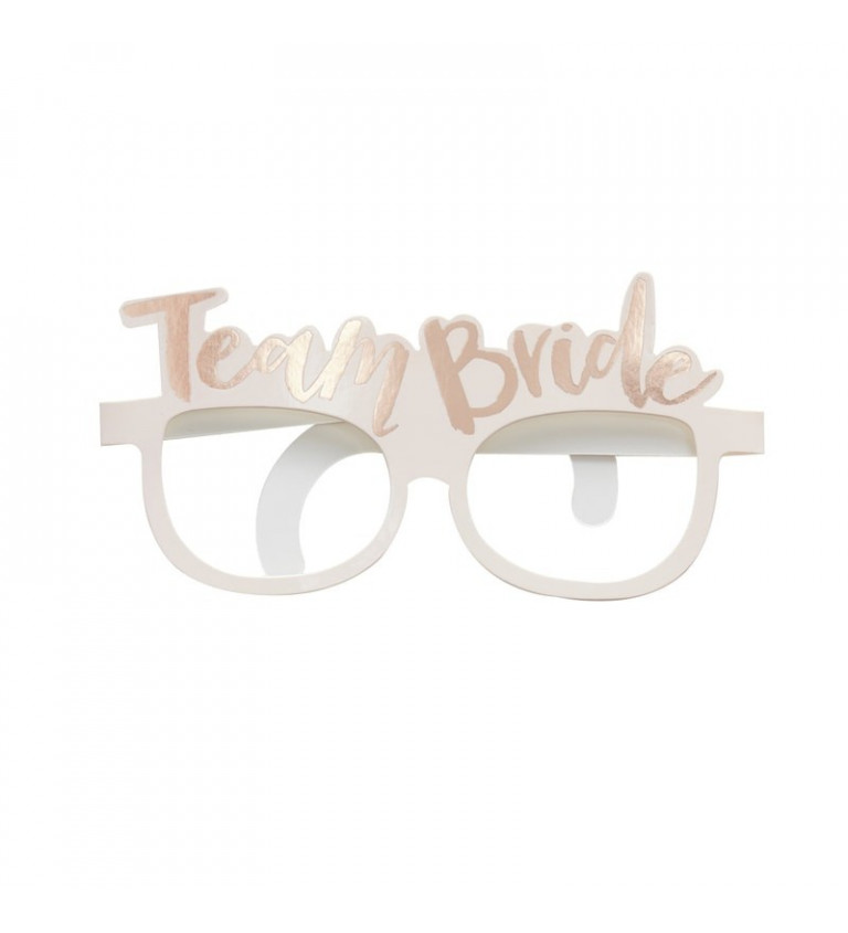 Papír szemüveg - Team Bride