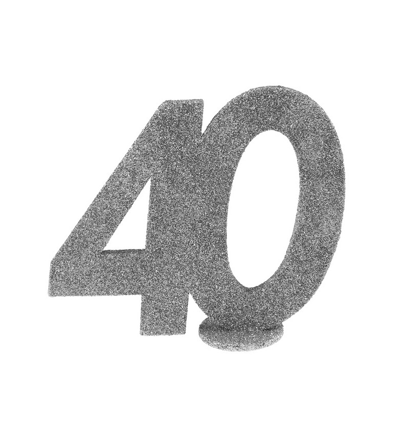 40-es szám - ezüst díszítés