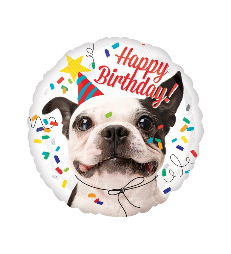 Fólia születésnapi léggömb - kutya