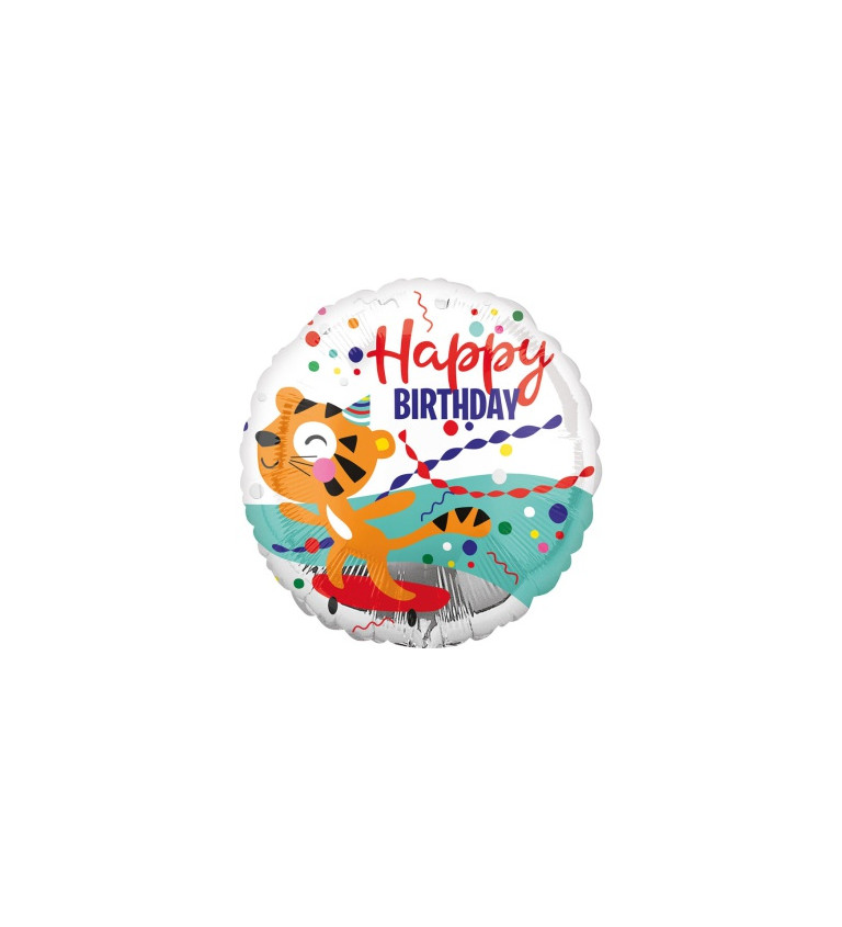 Születésnapi fólia léggömb - Tigris
