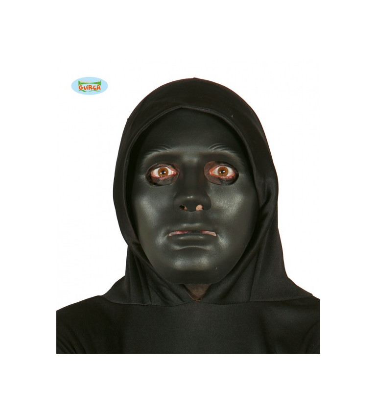 Fekete PVC Halloween maszk