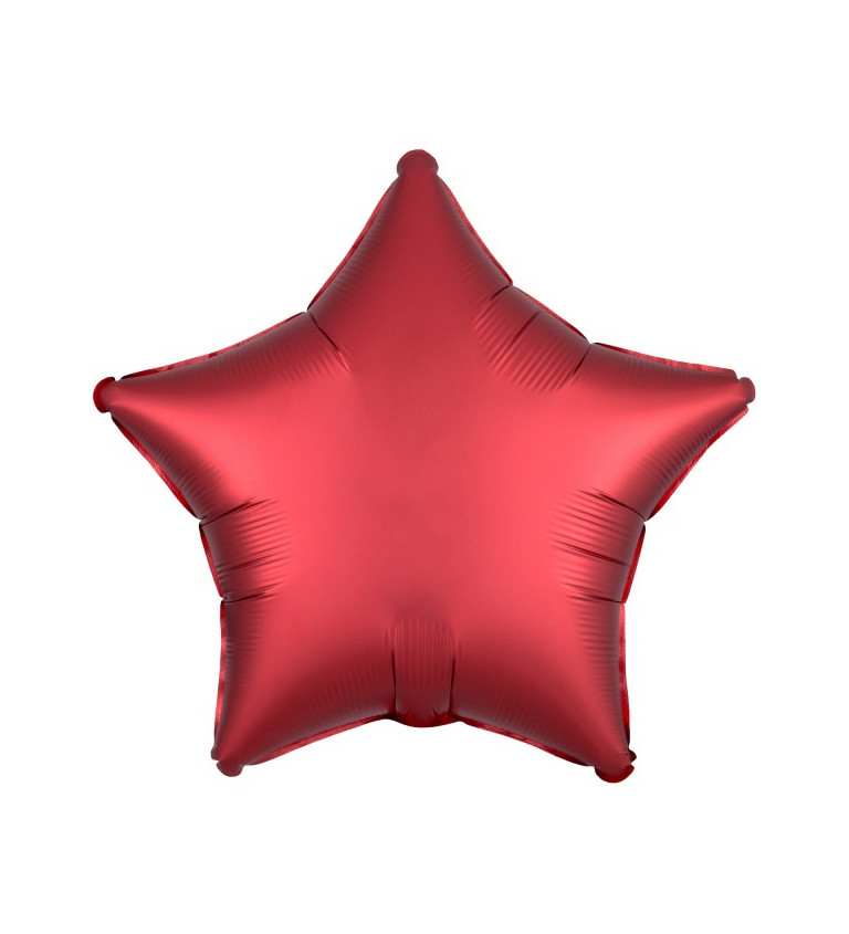 Csillag fólia léggömb piros