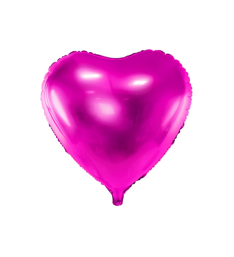 Rózsaszín szív - fólia léggömb