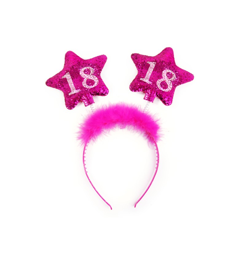 Rózsaszín születésnapi fejpánt 18