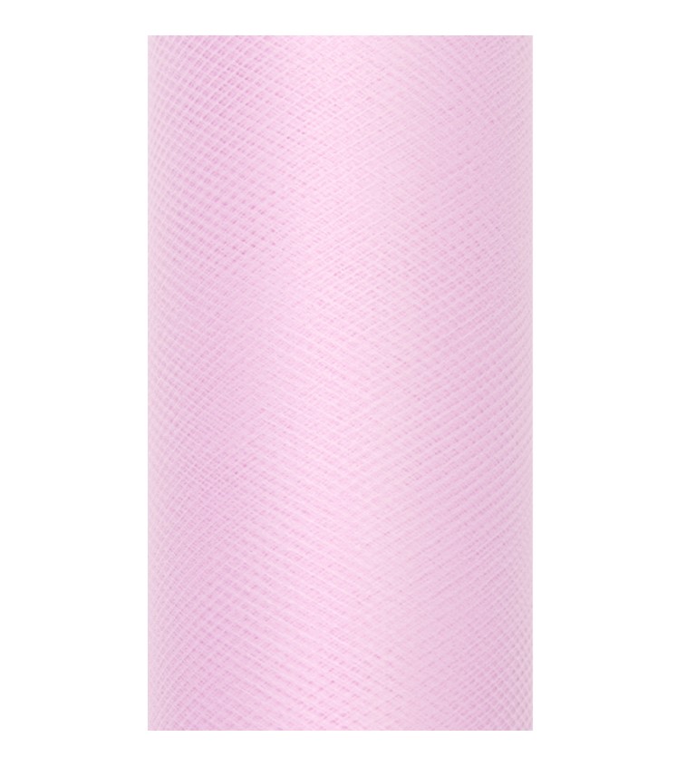 Egyszínű élénk rózsaszín tüll - 0,3 m