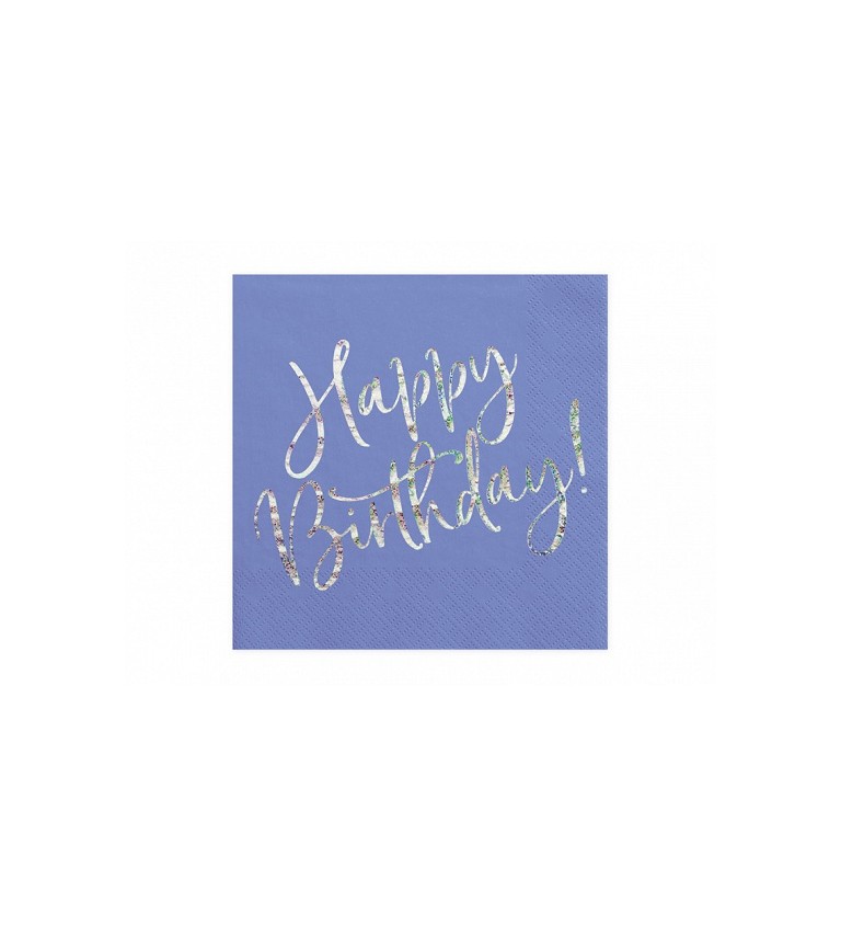 Kék boldog születésnapot szalvéták