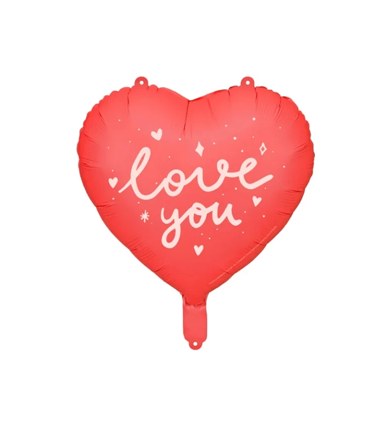 Szív alakú lufi - Love you
