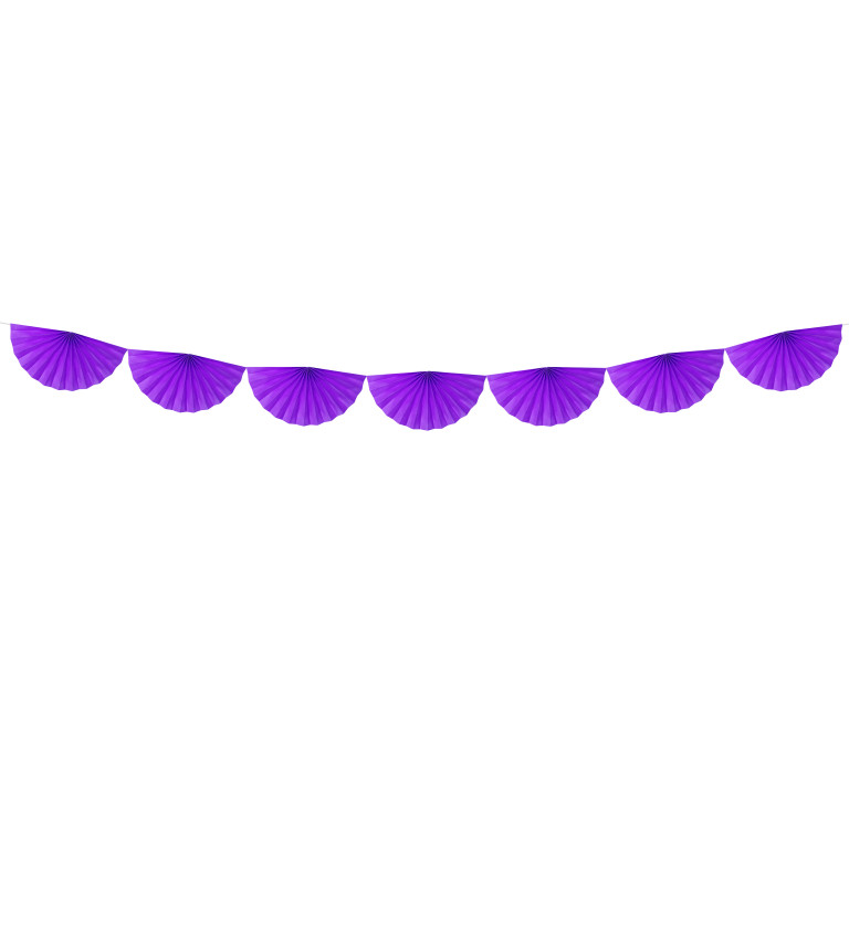 Füzér formájában egy lila ventilátor