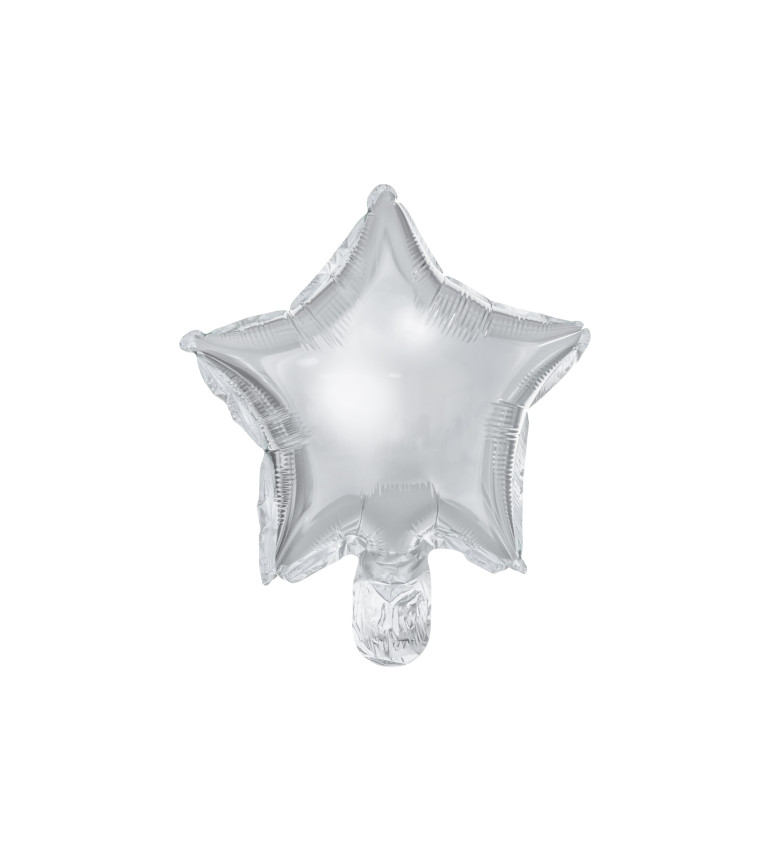 Csillag alakú léggömb - ezüst