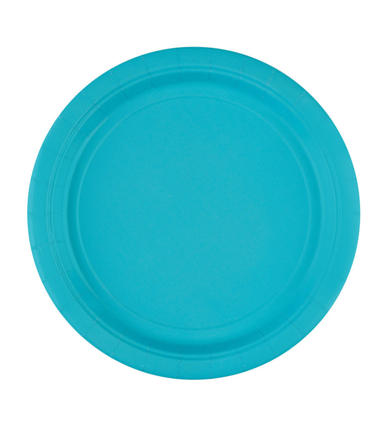Papír kék tányér