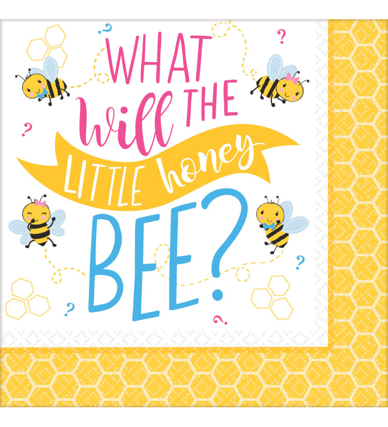 Szalvéták egészben Honey Bee 16 db