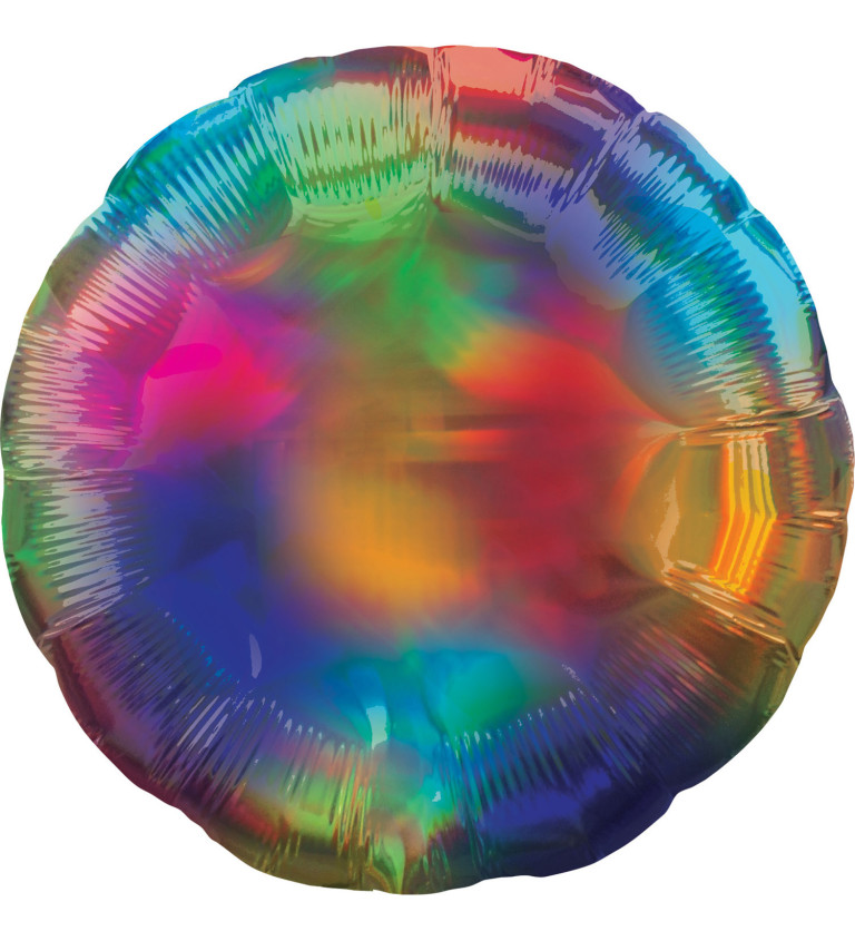 Szivárvány holografikus léggömb