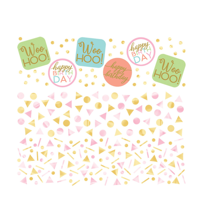 Születésnapi konfetti - különböző minták