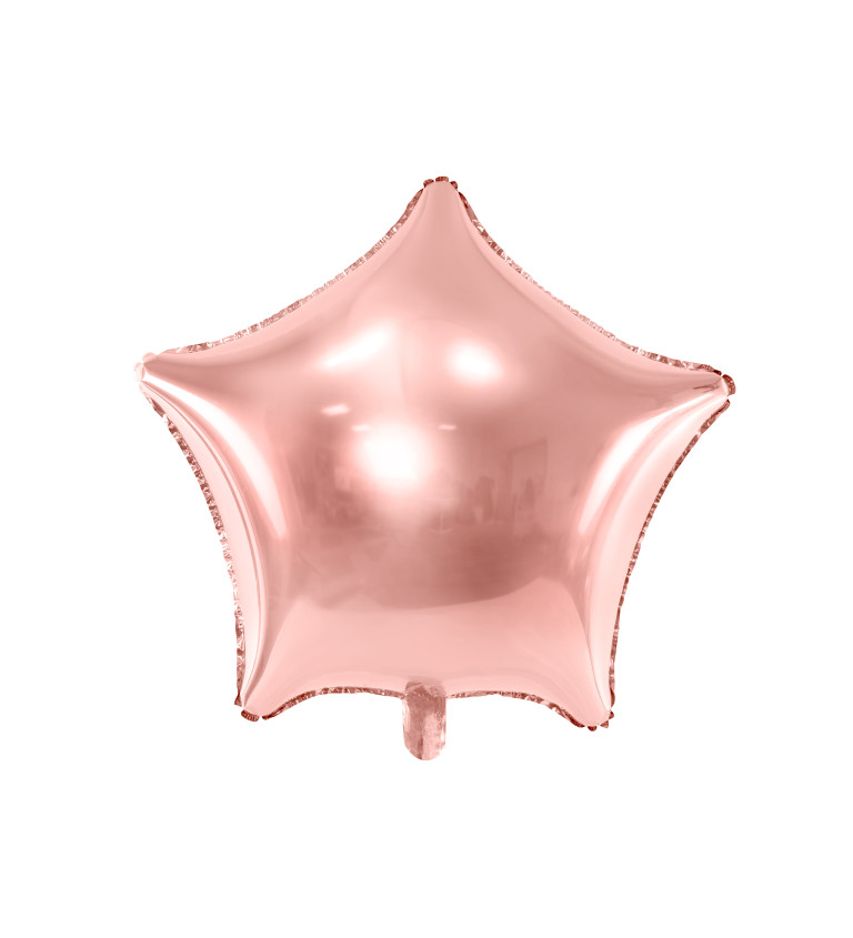 Ballon rózsaarany csillag