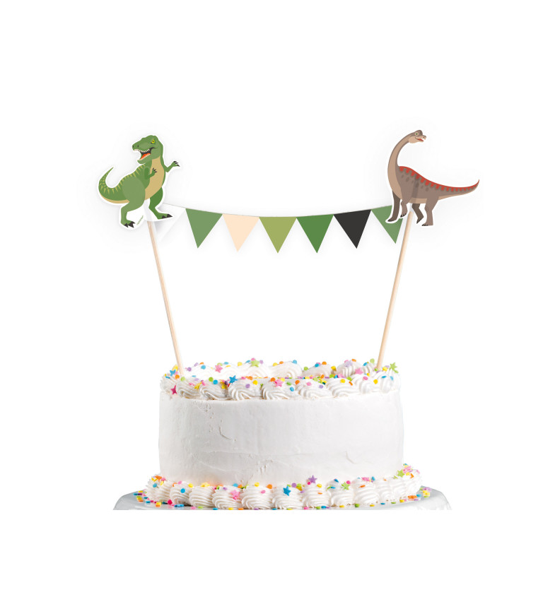 Torta dekoráció - Boldog dinoszaurusz