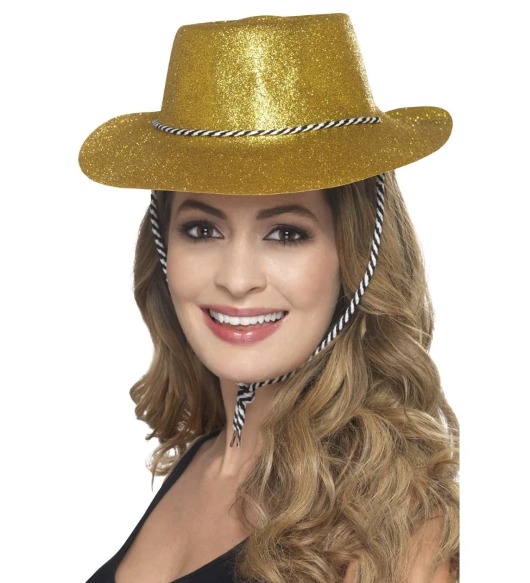 Csillogó kalap Arany cowboy