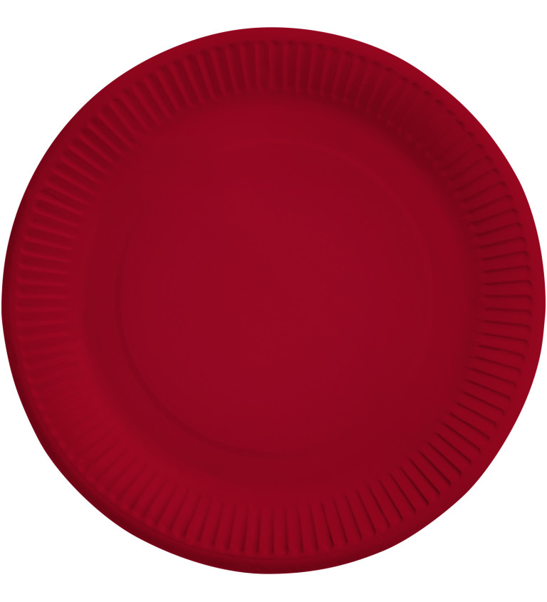Papír tányérok - piros